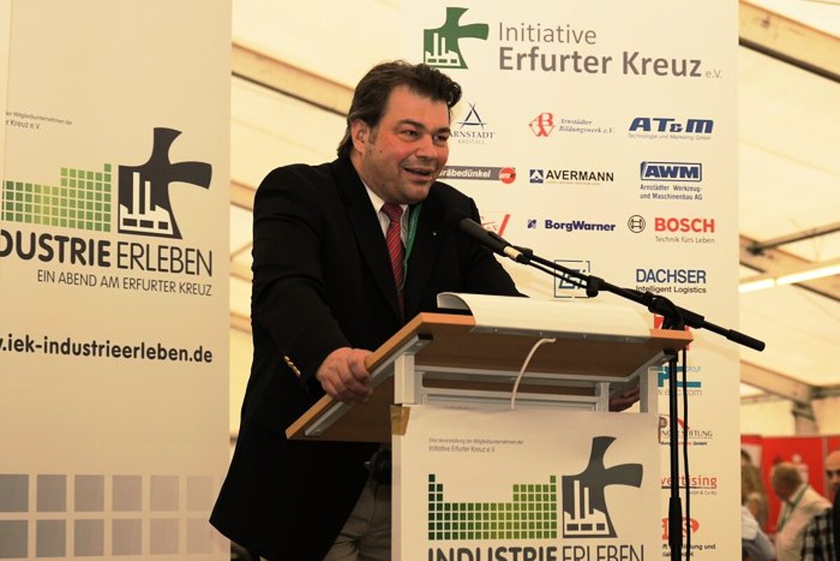 Franz-Josef Willems vom Vorstand der Initiative- Erfurter-Kreuz